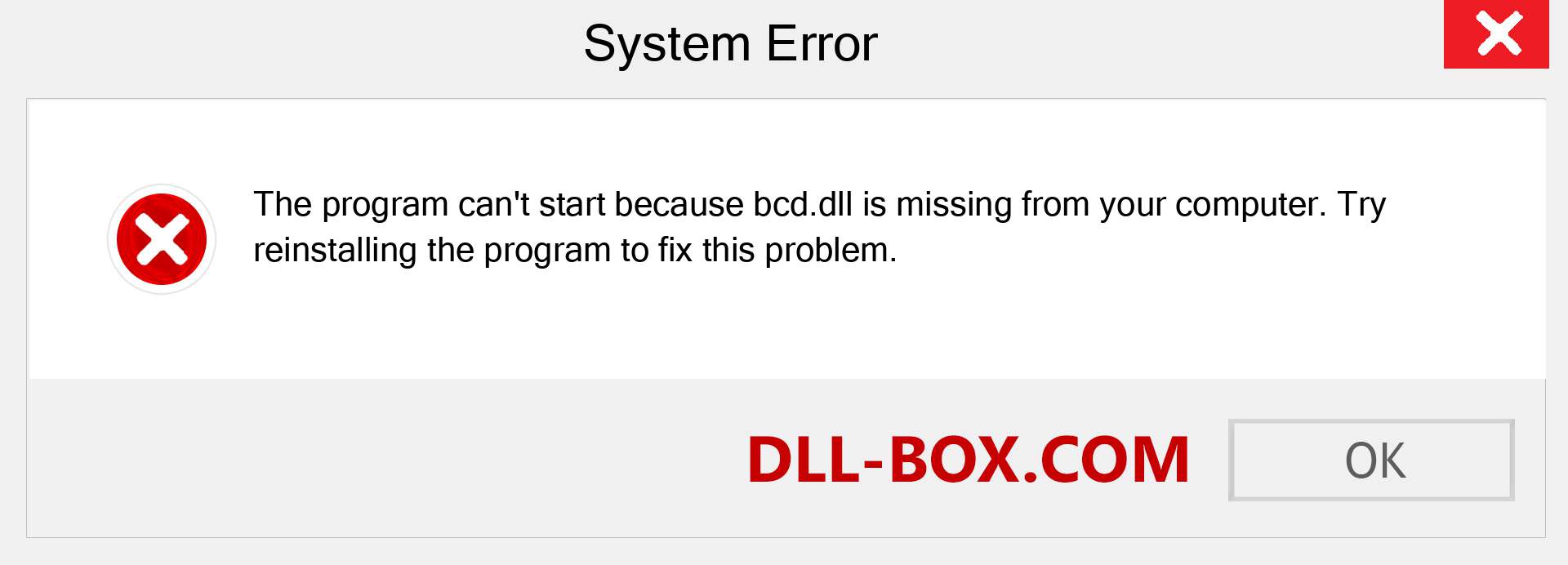  bcd.dll file is missing?. Download for Windows 7, 8, 10 - Fix  bcd dll Missing Error on Windows, photos, images